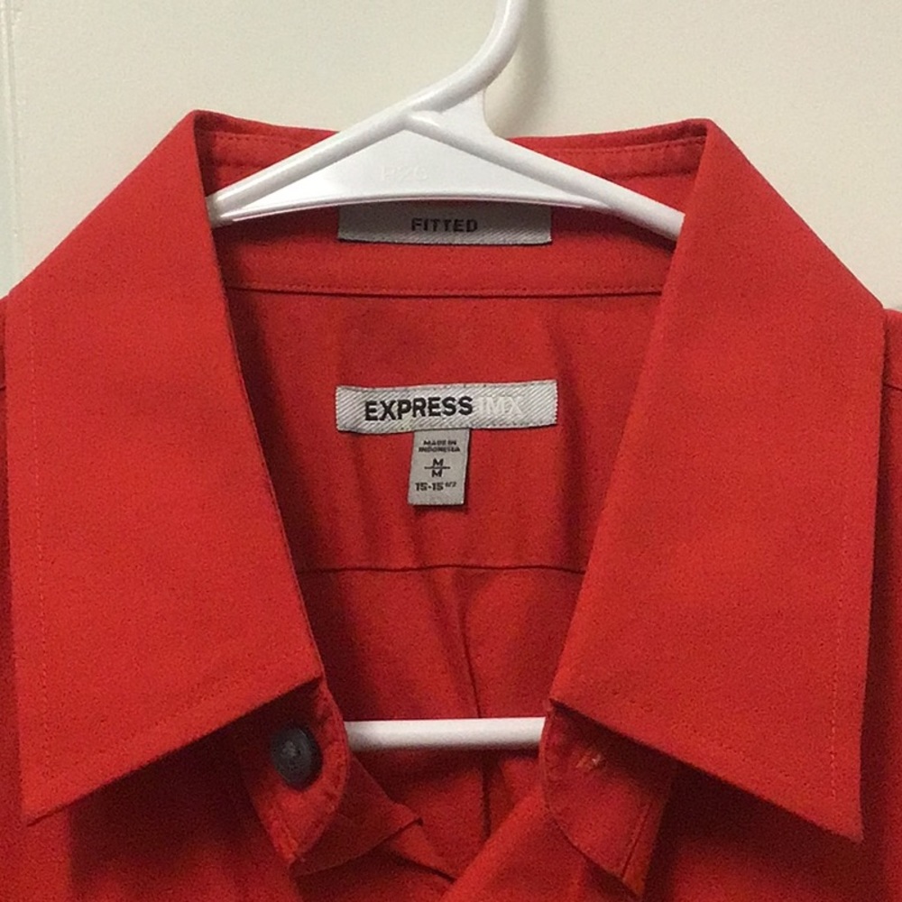 Express 1MX fitted dress shirt